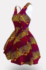 African Ankara Print Jemima Midi Dress