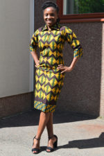 Afrocentric Ankara Print Midi Dress