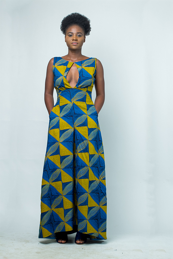 Ankara print maxi dress