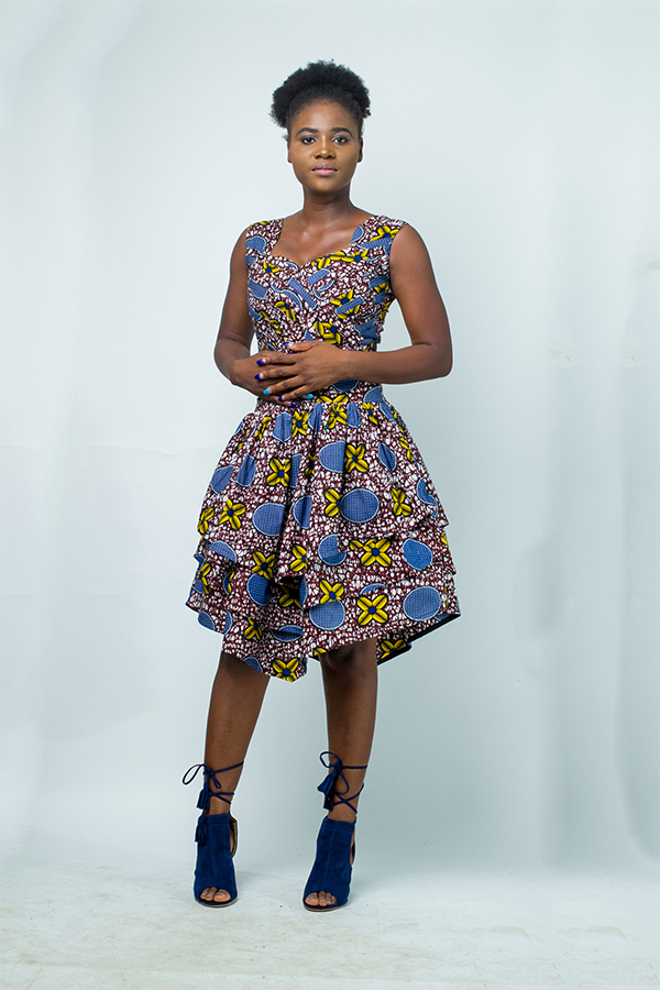 Big Madam African Wax Print Mini Dress