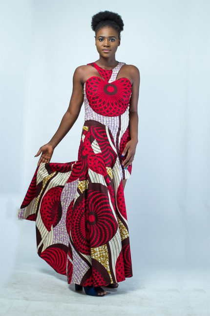 Culture wear afro chic Ankara print ladies dress