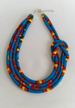 Ebony Ankara print necklace