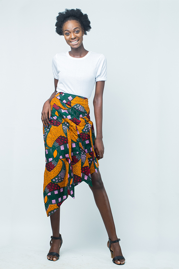 Ethnic attitude African wax print skirt