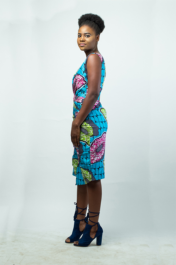 Mama African chic wax print dress