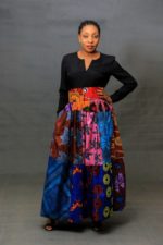 Multi Print African Ankara Maxi Skirt
