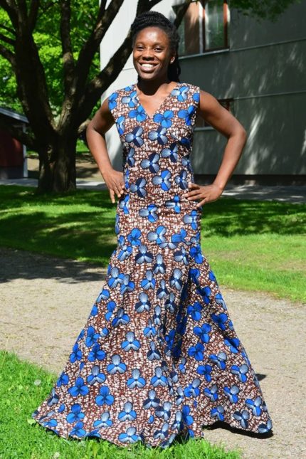 Simple African Ankara Wax Print Dress Styles