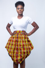 Stylish African wax print Sabena skirt