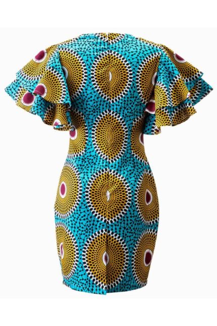 African Print Julia Midi Dress