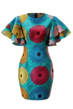 African Ankara Print Julia Midi Dress