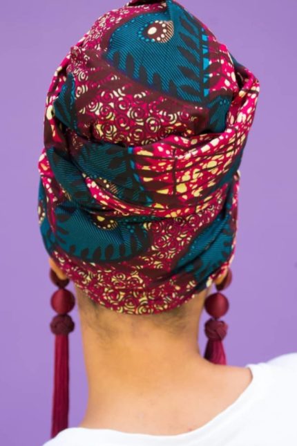 African print head wrap