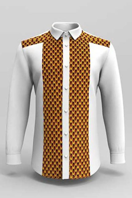 Ashanti Ankara mix print men Casual Shirt