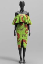 Benin custom made Ankara print dress