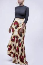 Flow African print skirt