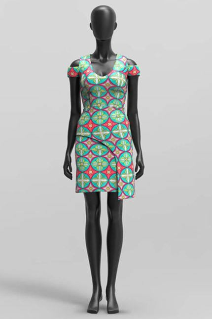 Freetown midi African print dress