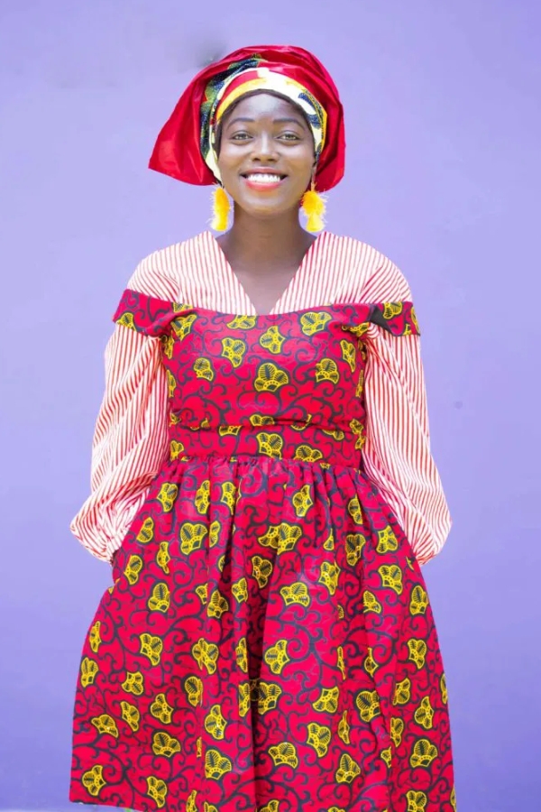 Amiedora African Ankara Wax Print Dress
