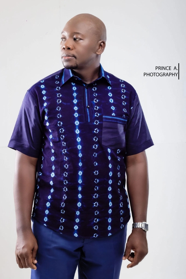 African Adire Batik Men Shirt