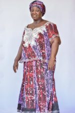 Big mama Adire embroidery top and skirt