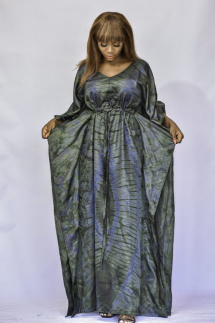 Ciara Plus size African silk adire batik | Kipfashion