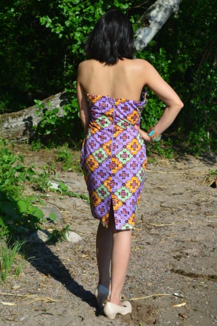 African print Gloria Midi dress