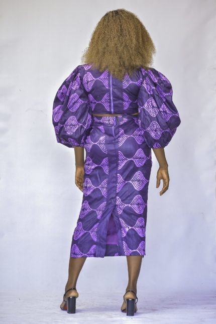 Alexa African batik blouse and skirt