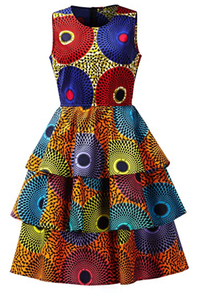 Dakota midi African dress