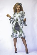 Etta Silk African Batik Blouse and Skirt