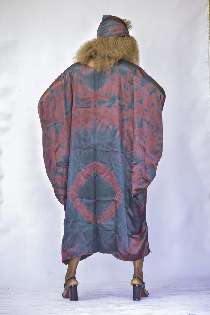 Florence plus size African silk batik boubou