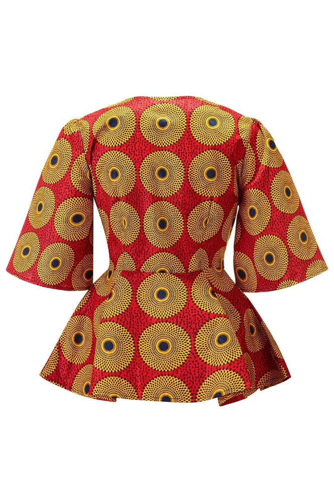 Jennifer African print top-dress