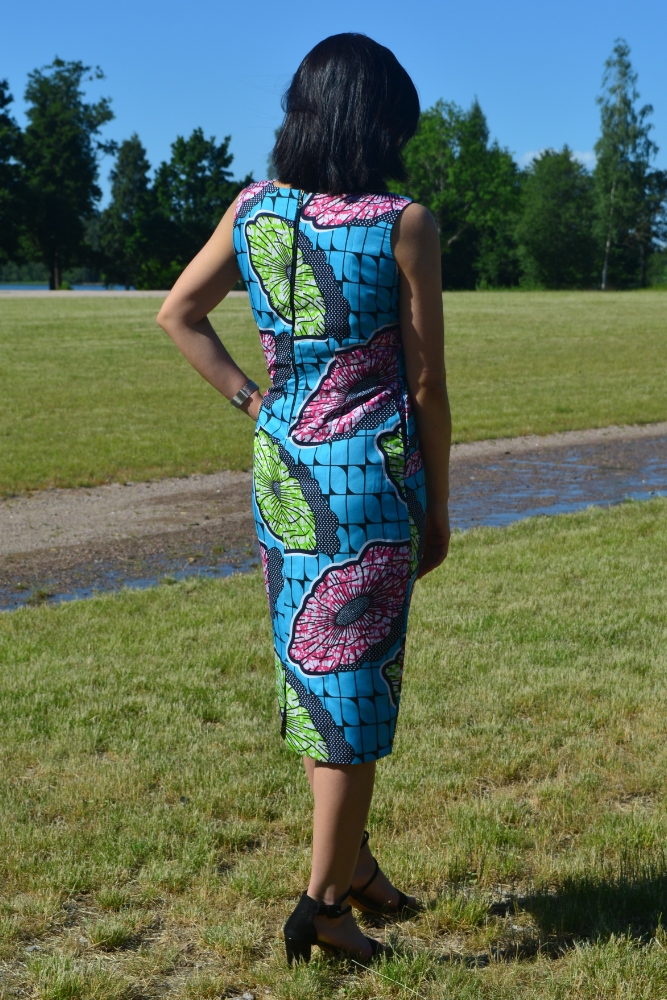 Manoella African print midi dress