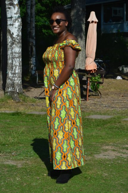 Shakira African print maxi dress