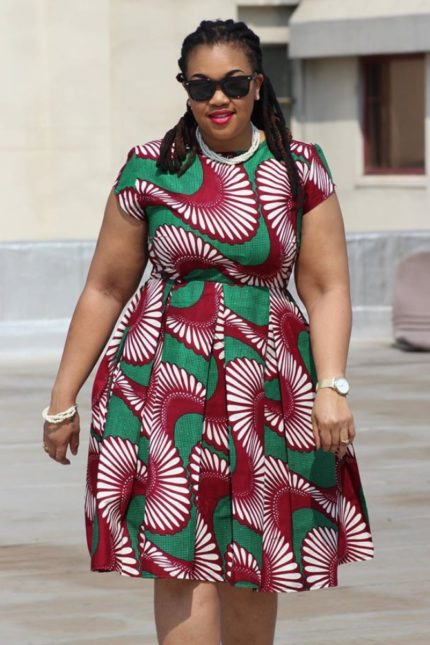 Angella African Print Plus Size Dress