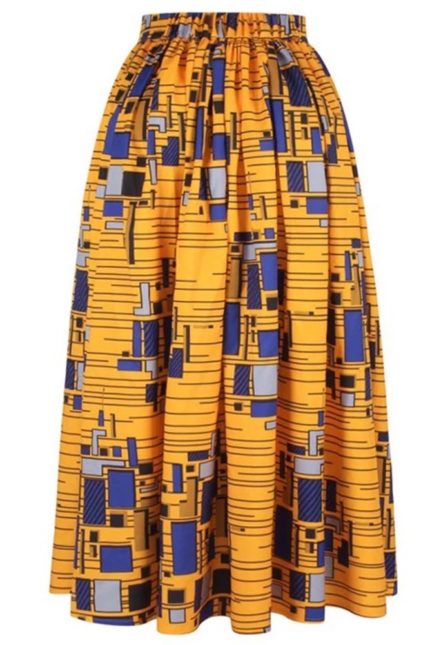 Caterina African Print Custom-Made Skirt