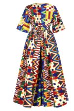 Claudia African maxi dress