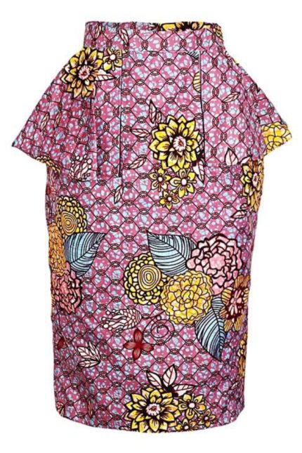 Dori African Ankara Print Tube Skirt