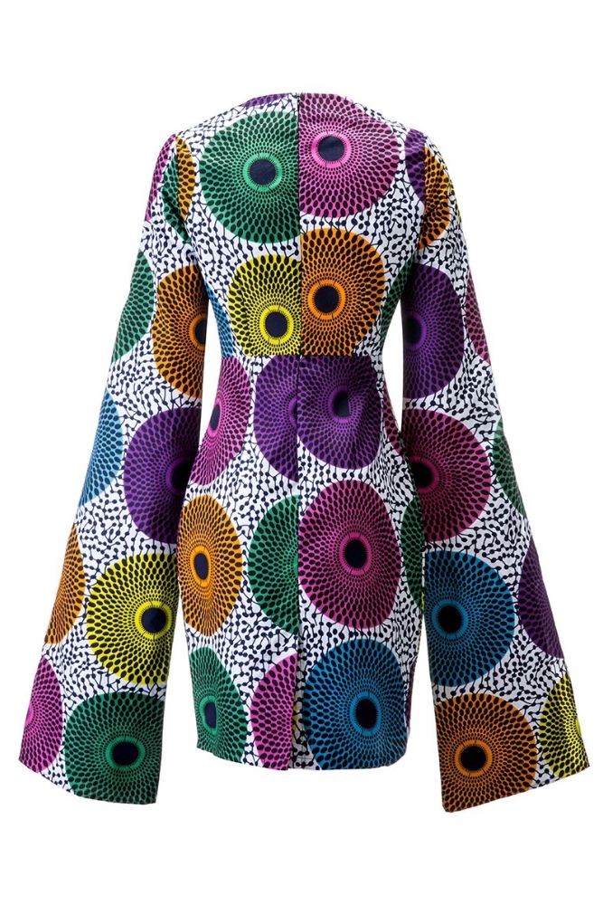 Francesca African midi dress