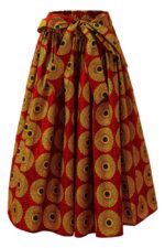 Rossana African pleated skirt