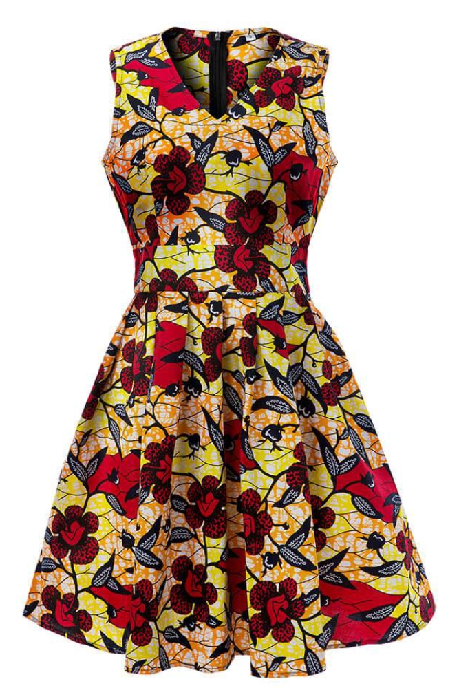 Donna Ankara African Print Dress