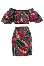 Teresa African Print Matching Dress
