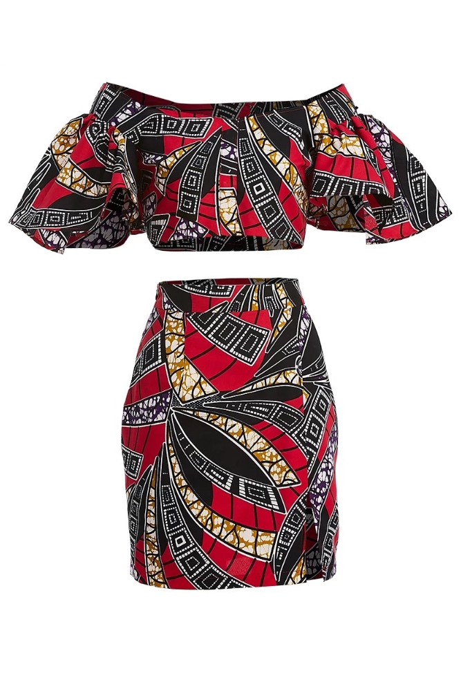 Teresa African Print Matching Dress
