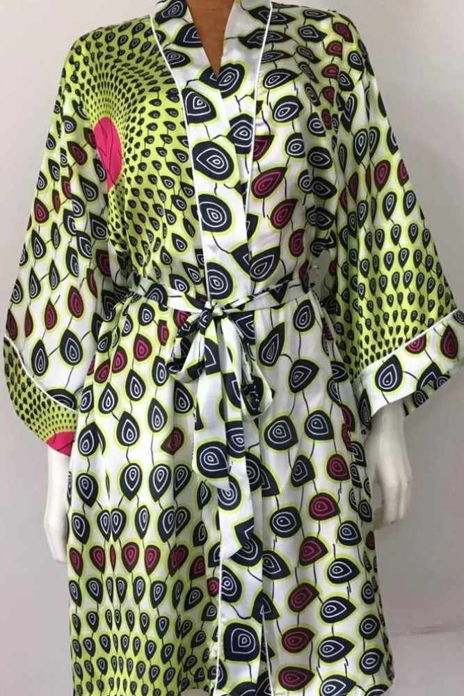 Benin bobo African silk robe
