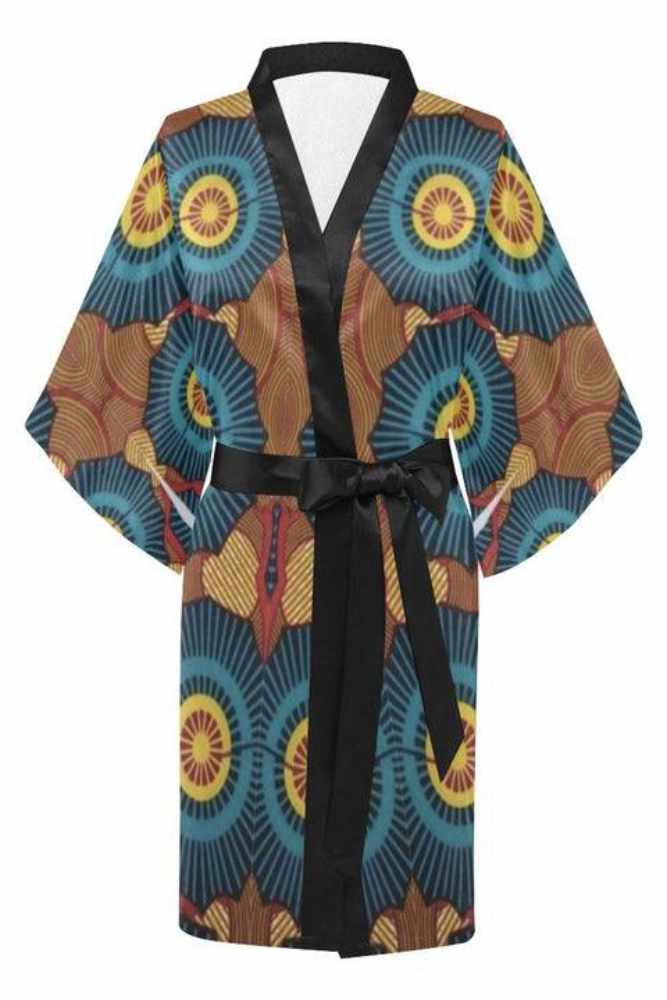 Nela Ankara pattern silk robe
