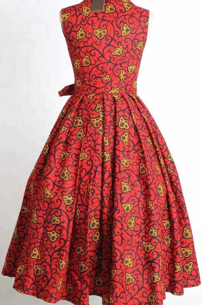 Pamela African print dress