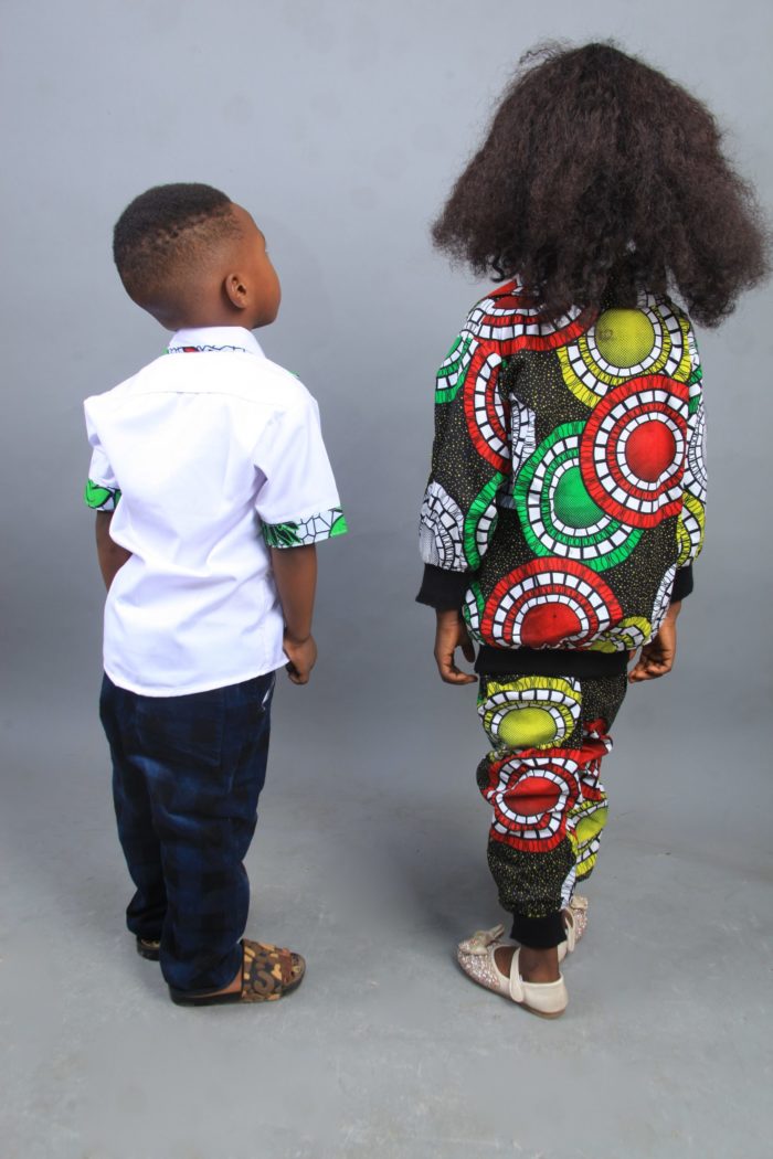 African kids casual clothing-Kipfashion-back