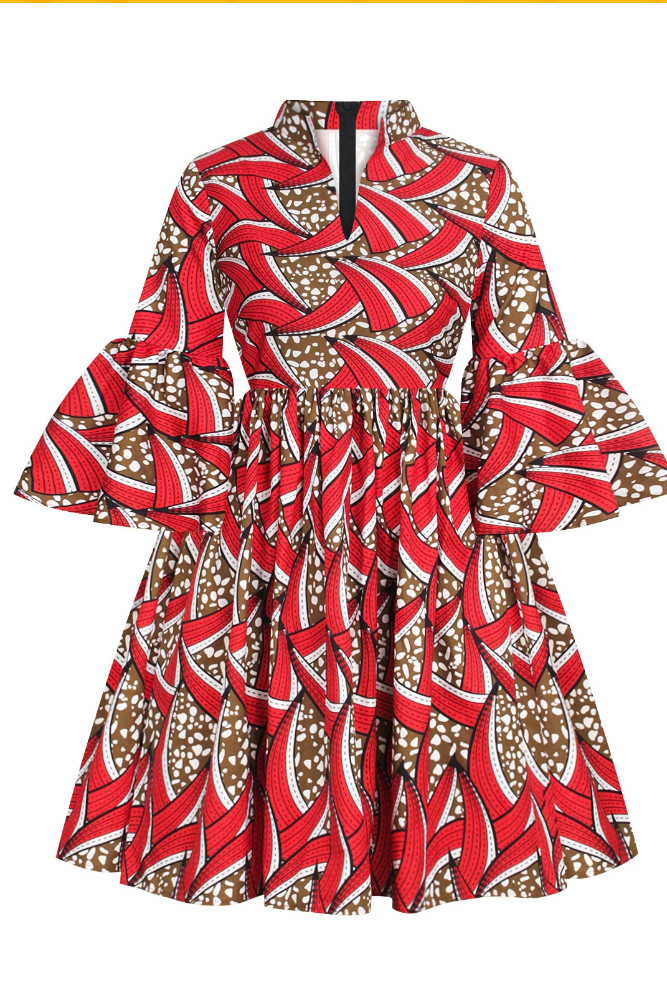 Aramide-African-print-midi-dress