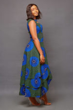 Debra African midi dress