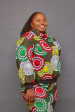 Binta Plus size African print bombs jacket and pant