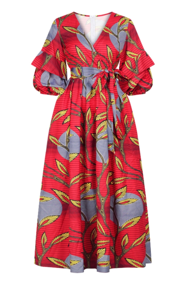 Dana African Ankara Print Maxi Dress