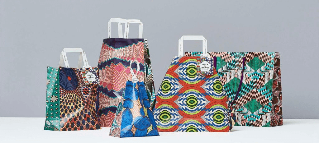 Time to shine with African print tote bag